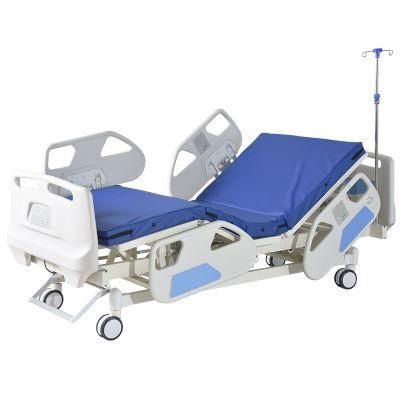 Hospital Furniture 7 Functions Fully Electric Motor Elevating Luxury ICU Hospital Bed with CPR Function