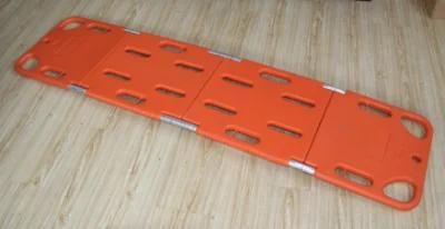 First Aid Ambulance Four Fold Adult Sturdy and Durable Plastic Spine Board for Transfer Patient Medical Stretcher