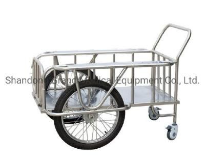 Hospital Equipment Medical Nursing Cart Stainless Steel Delivery Trolley