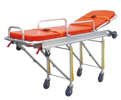 Hospital Medical First Aid Cart Emergency Ambulance Stretcher Trolley Transfer Cart for Patient