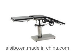 Mechanically Operated Manual System Operating Table Ot for Various Surgical Operations Stainless Steel Surgery Bed Surgical Mechanically Mechanical Operating