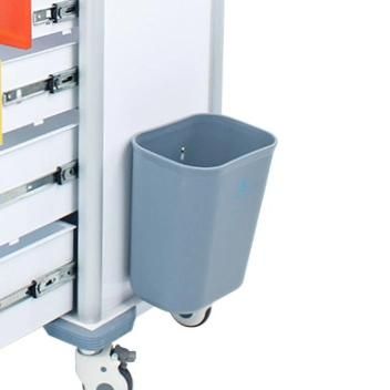 HS6609 Mobile Medical Drug Storage Trolley Colorful Drawer Anesthesia Trolley with a Chest Board
