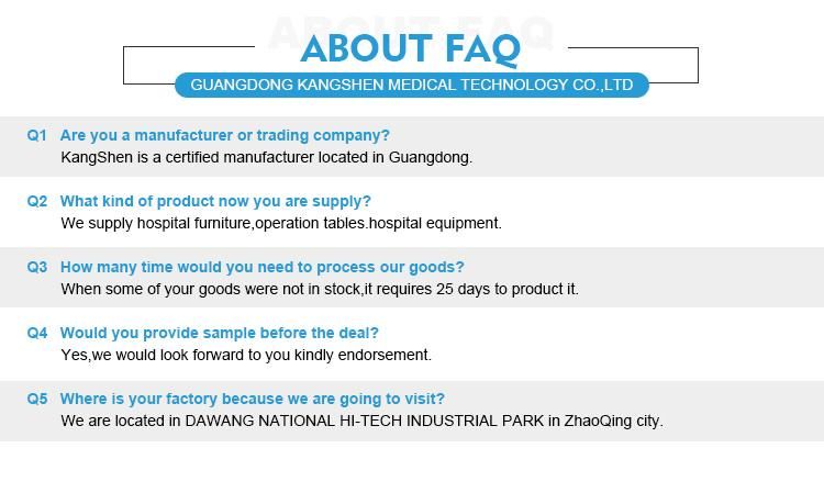 China Factory Manual 2-Crank Hospital Bed for Paralyzed Patient