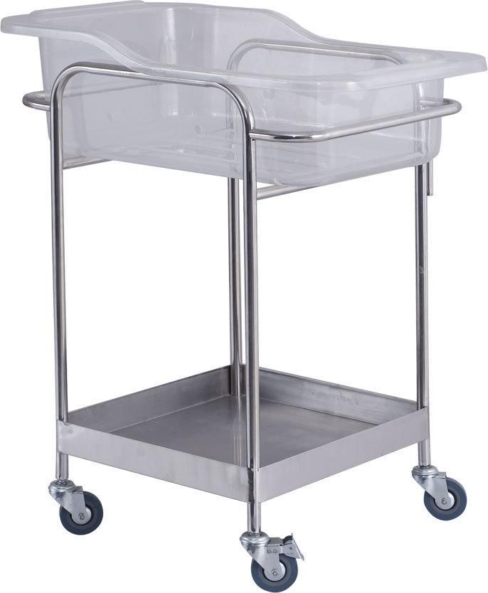 Stainless Steel Hospital Baby Bassinet