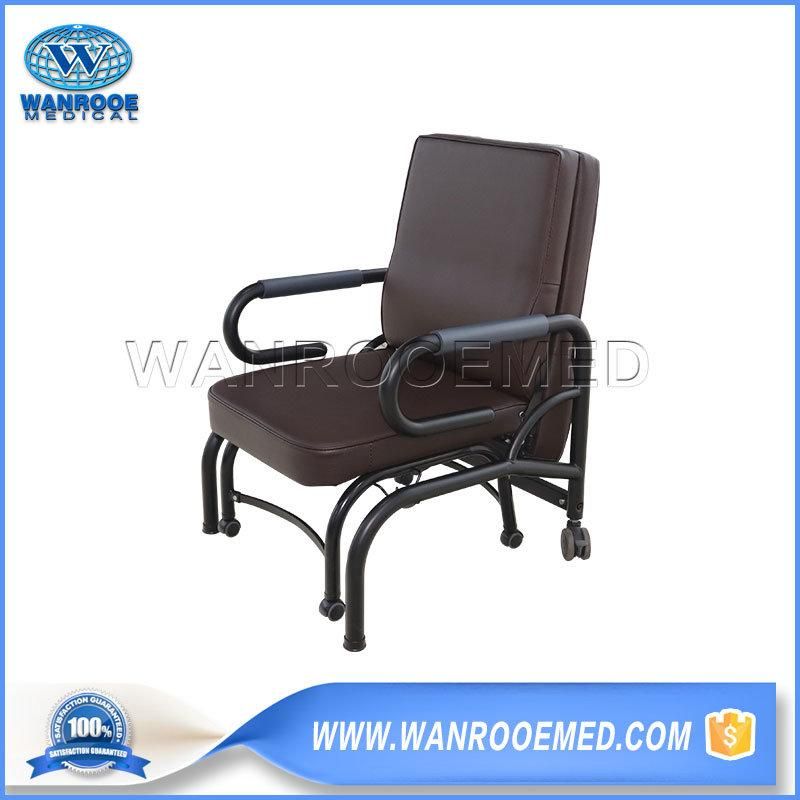 Bhc001f China Factory Hospital Patient Waiting Recliner Folding Accompany Chair with Armrest
