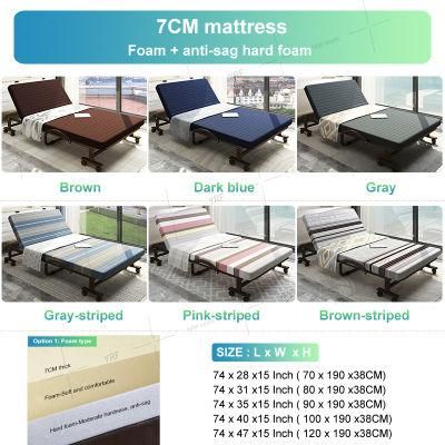 Manufacturers Wholesale Folding Hospital Beds Steel Furniture Adjustable for School