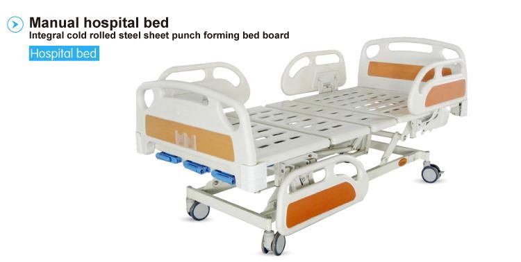 Three-Function Manual Lift Hospital Bed for Sale