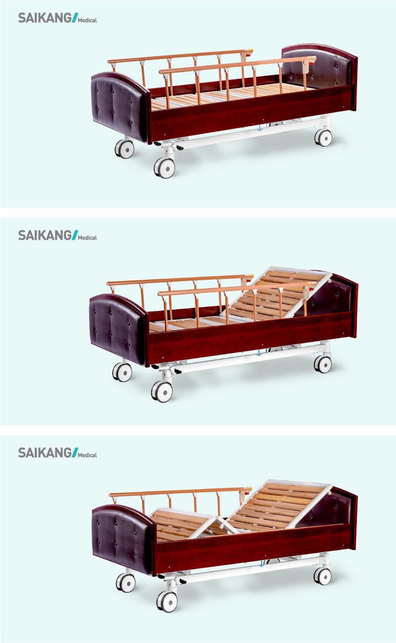 Linak Electric Foldable Hospital Intensive Care Bed with Three Function