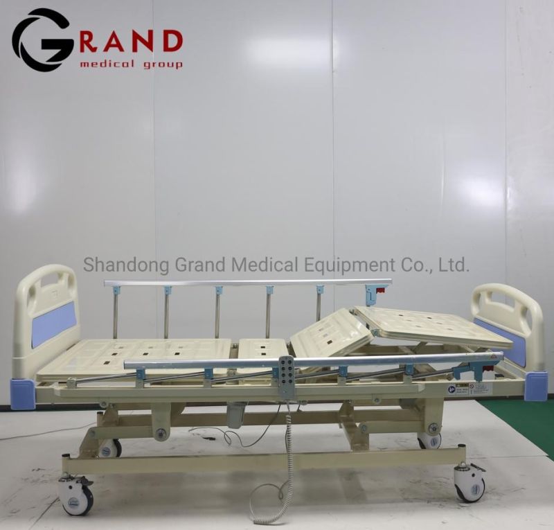 Buy China Factory 3 Function Electric Made Hospital Furniture Medical Equipment Adjustable Hospital Bed Medical Patient Nursing Bed in Stock