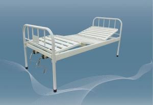 Good Price Stainless Steel Hospital Manual Single/Double Crank Medical Bed