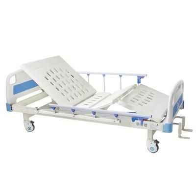 China Suppliers Deluxe Manual Double 2 Crank Medical Hospital Bed