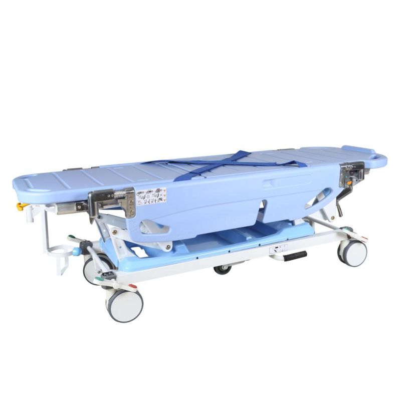 Hospital Type Device Clinic Emergency ABS Medical Equipment ABS Flip Guardrail Patient Transport Stretcher