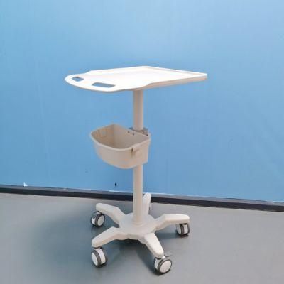 Hospital Furniture Mobile Portable Trolley Ultrasound Machine Medical Cart Trolley with Wheels