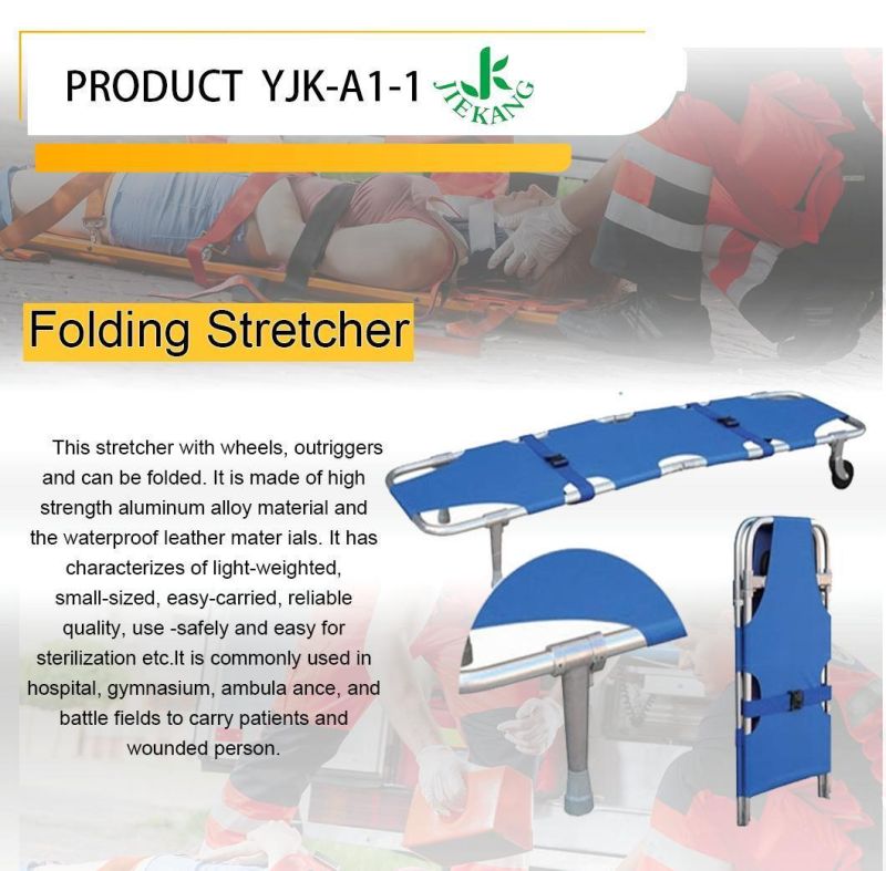 Hot Sale Prices Portable Hospital Aluminum Alloy Folding Type Stretcher