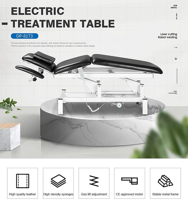 Medical Equipment Electric Treatment Table Hospital Bed with 2 Motors