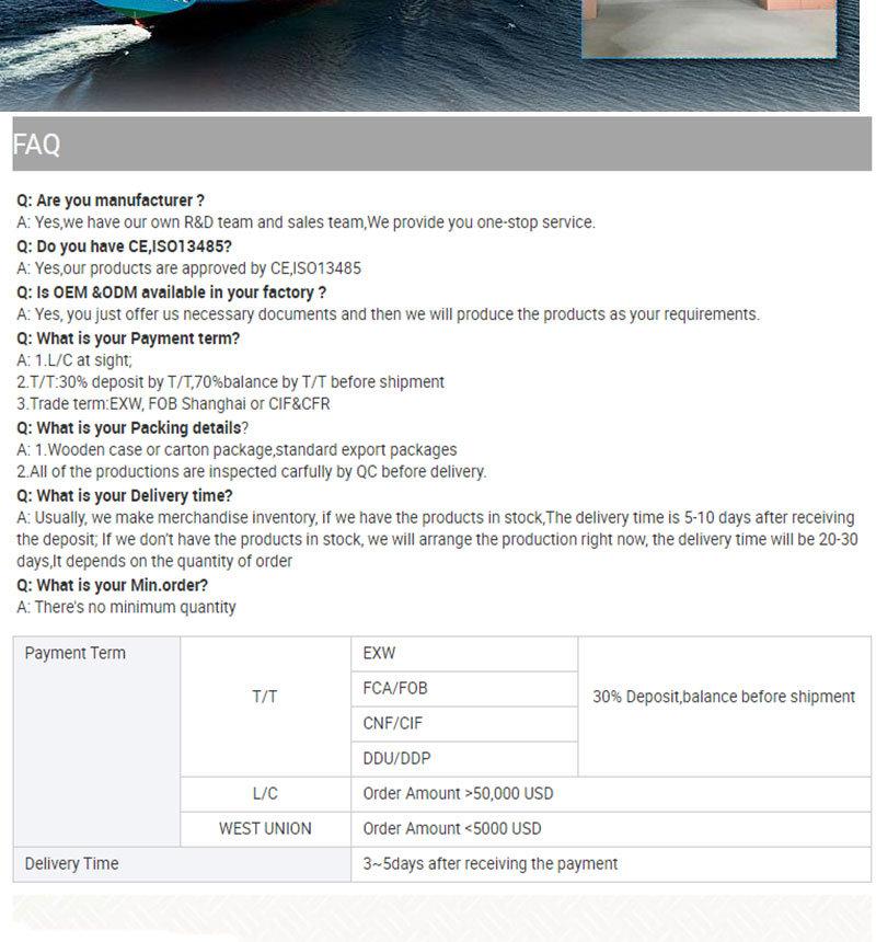 Top Sale with CE Approved Multi-Functions Manual Hospital Bed