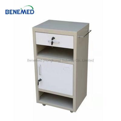 Good Quality Colourful Hospital ABS Bedside Locker with Drawer