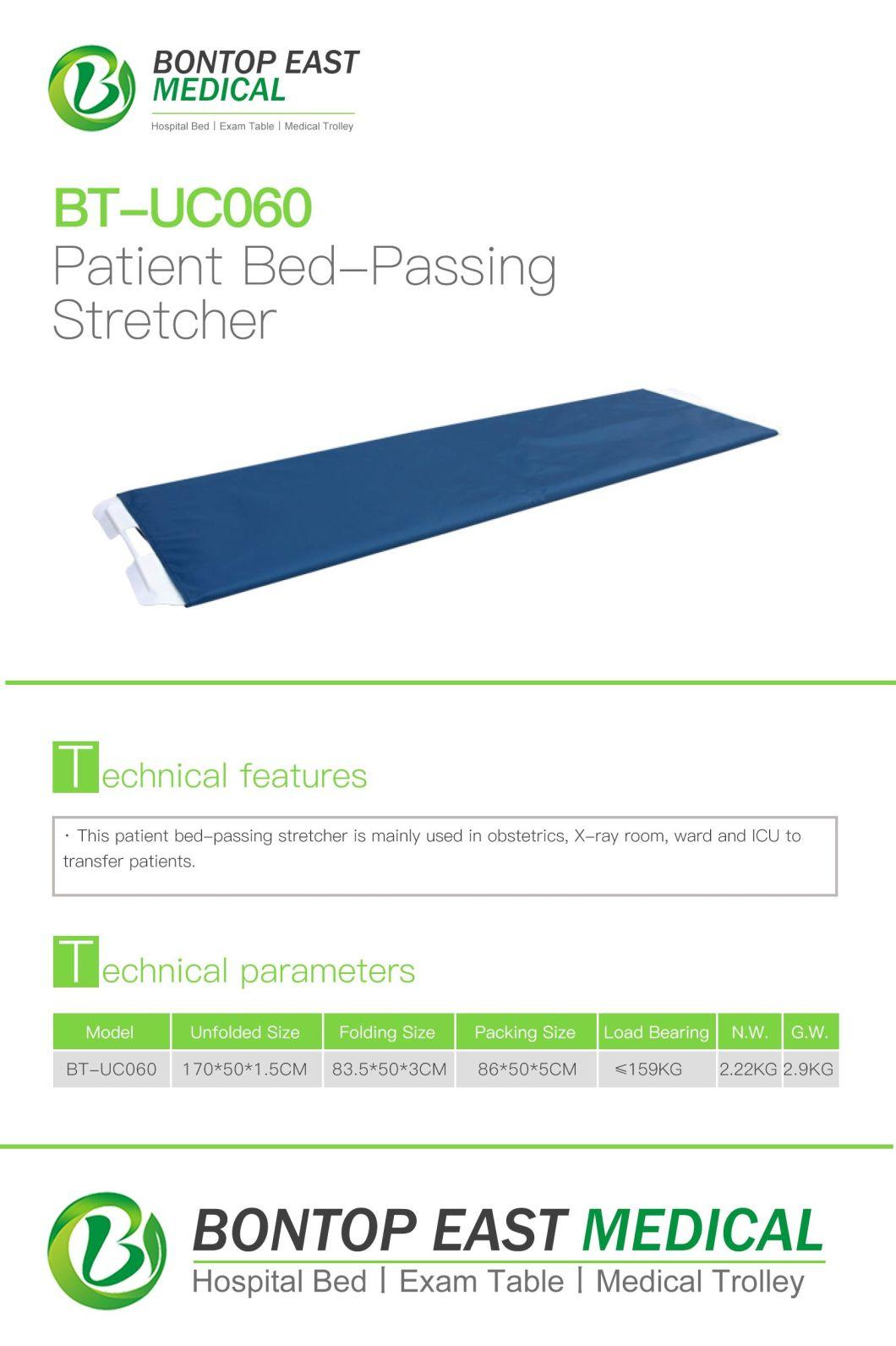 Hospital Medical Folded Moving Patient Transfer Bed Patient Transportion Bed