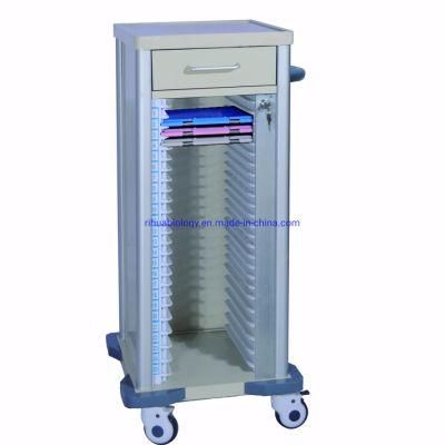 Single Row File Cart 25 Compartment Drawer to Hospital Furniture