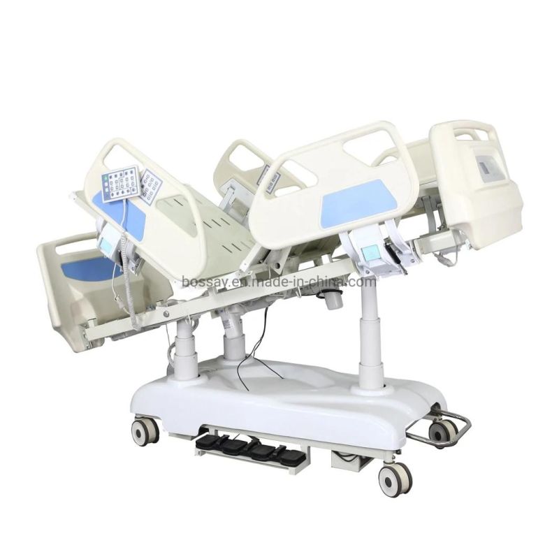 Multifunction Folding Medical Furniture Adjustable Electric ICU Nursing Hospital Bed