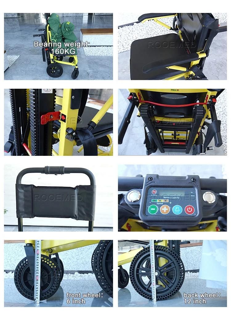 Ea-6fpn PRO Medical Equipment Folding Emergency Stretcher Evacuation Stair Climbing Wheelchair Chair