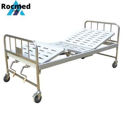 Double Crank Manual Medical Patient Hospital Bed