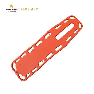 HS-F1 Medical First Aid HDPE Plastic Ambulance Spinal Emergency Floating Water Spine Board with Three Straps