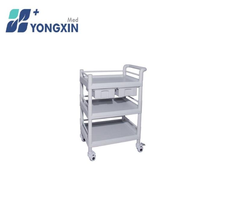 Yx-Ut301A Hot Sale Hospital Medical Emergency ABS Utility Trolley Carts