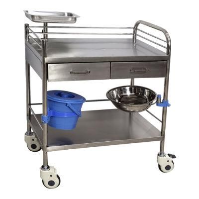 Easy Cleaning Corrosion Resistance Liaison Carton Package Emergency Treatment Cart