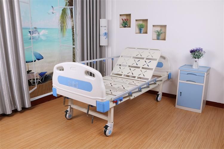 CE Hospital Equipment 2 Cranks Medical Manual Hospital Bed