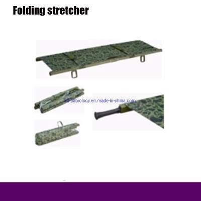 Hospital Two Fold Stretcher/Aluminum Alloy Medical Stretcher