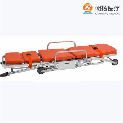Multifunctional Automatic Hospital Emergency Transfer Patient Trolley Folding Stretcher for Rescue Cy-F606