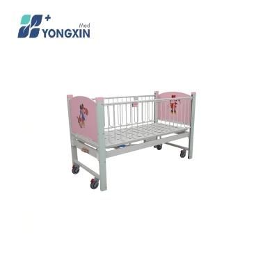 Yx-C-2A One Function Manual Epoxy Painted Steel Hospital Children Bed
