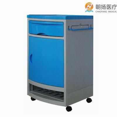 Good Quality Medical Furniture Hospital Movable ABS Bedside Cabinet with Drawer Hospital