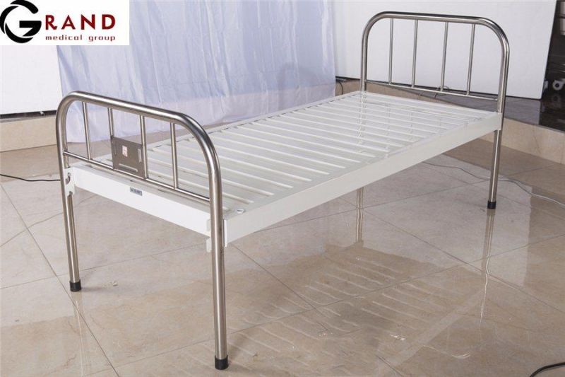 Adjustable Medical Clinic Manual Hospital Bed Cheap Medical Bed Lifting up Hospital Beds Manual Three Function Automatic Nursing Medical Bed