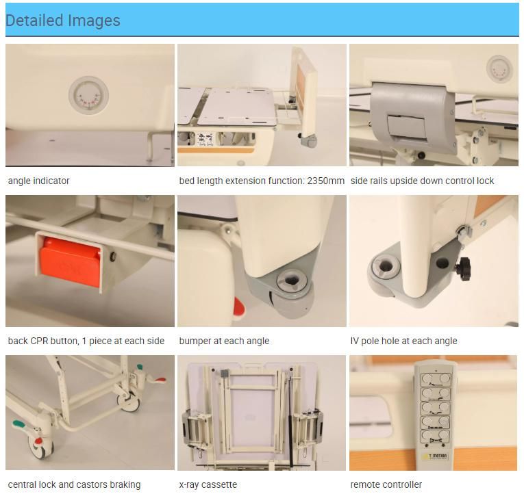Hospital Equipment Medical Multi-Function Electric Patient Nusring Bed