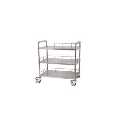High Quality Hospital Equipment Stainless Steel Trolley