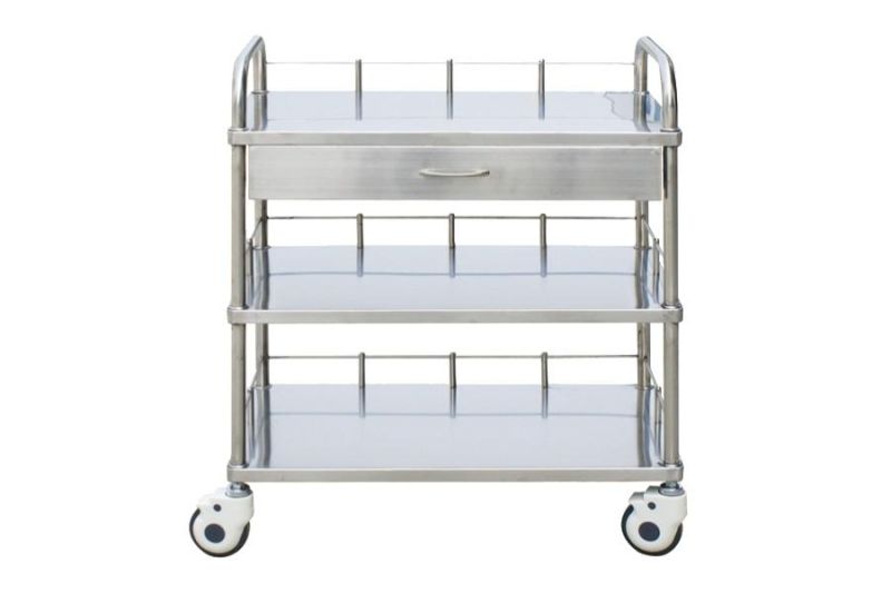 Stainless Steel Hospital Dressing Trolley