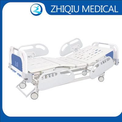 Hospital Furniture ABS Two Crank Manual Nursing Care Bed