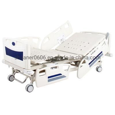 5 Function Luxury ICU Electric Hospital Bed Equipment Surgical Medical Multifunction Nursing Bed for Patient