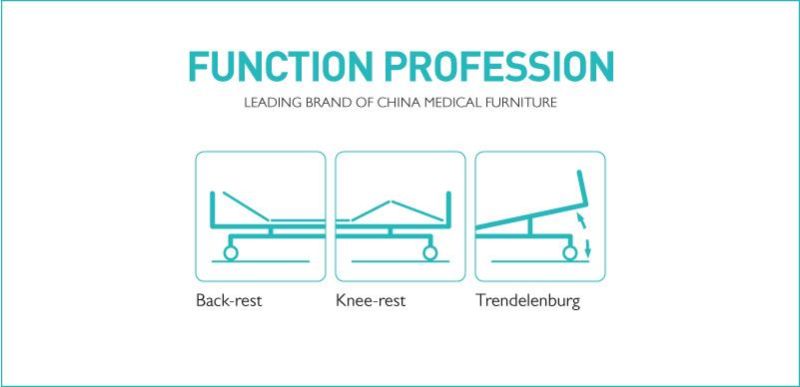 GB4e Four Cranks Manual Medical Nurse Patient Orthopedic Traction Bed