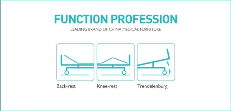 GB4e Four Cranks Manual Medical Nurse Patient Orthopedic Traction Bed