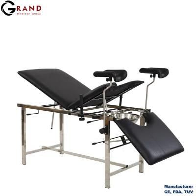 CE FDA Gynecological Exam Table 304 Stainless Steel Hospital Bed Table for China Medical Supplier