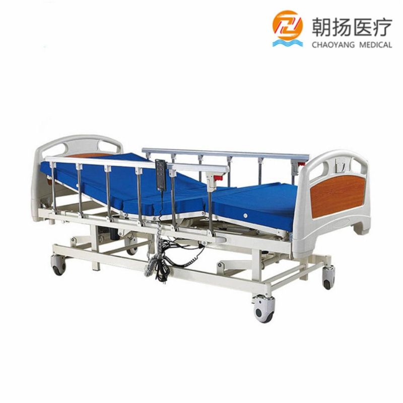 3 Function Motorised Adjustable Wheeled Hospital Nursing Bed Patient Electric Hospital Bed