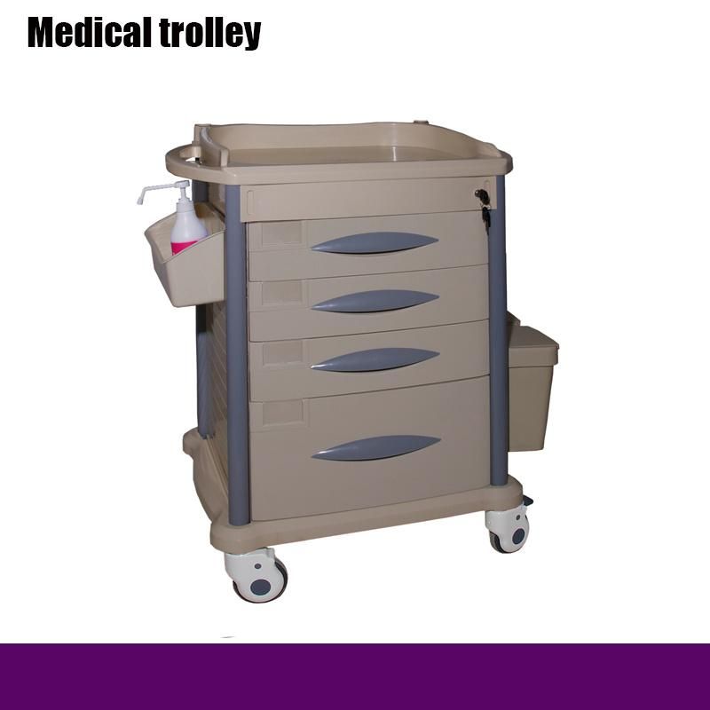 Hospital New Innovative Products Concise Sealed Trough Type Drug Cart