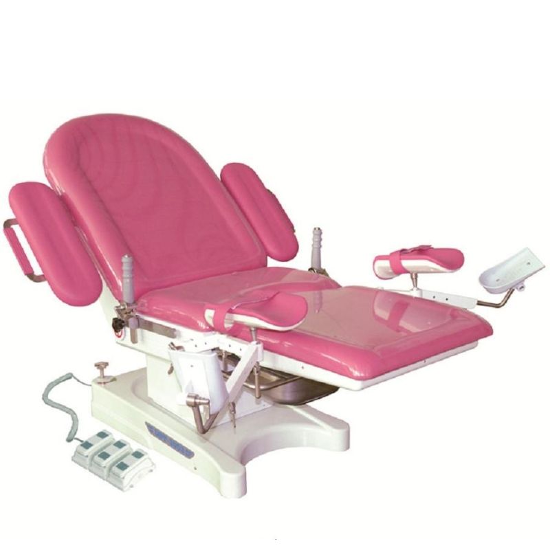 Easy Operated Medical Electric Gynecology Obstetric Examination Delivery Bed