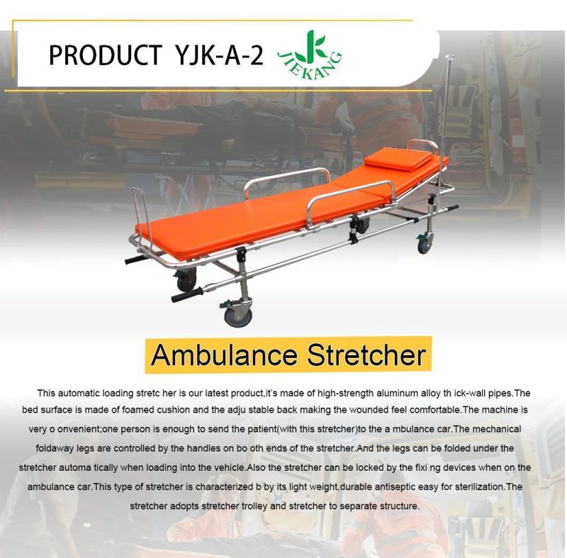 Trolley High Quality Medical Aluminum Alloy Ambulance Stretcher for Sale