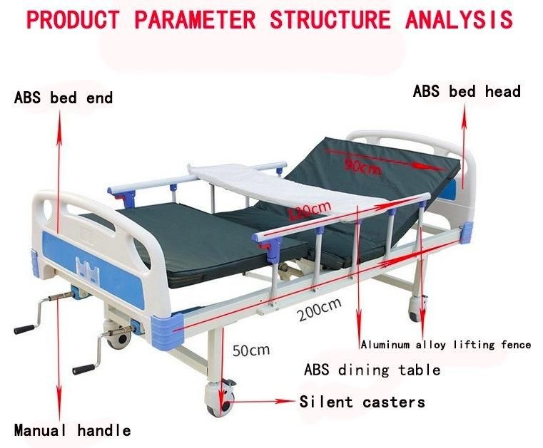 CE ISO Manufacturer Three Function Electrical ICU Nursing Hospital Bed