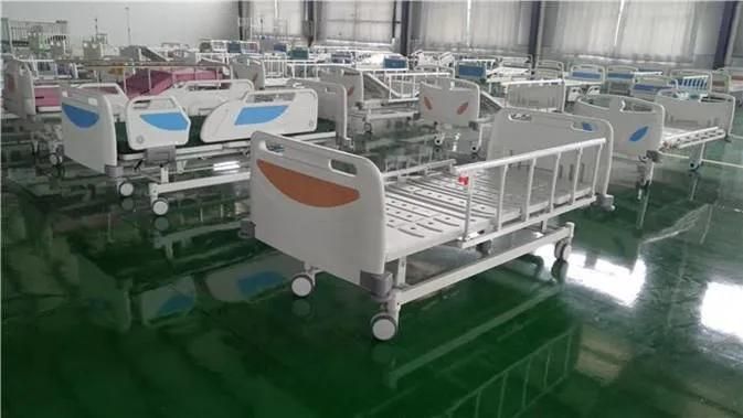 ABS Hanging Headboards, Cold-Rolled Steel Frame Common Used Cheapest Medical Plat Patient Nursing Bed
