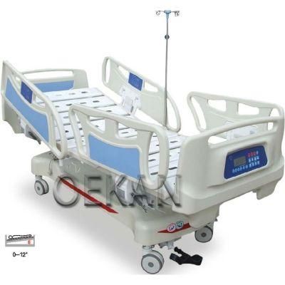 Hospital Medical Furniture Stainless Steel Clinic Movable Height-Adjustable Foldable Hospital Bed